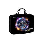 Папка текстильная с ручками 1 отделение, А4 Berlingo "Football power", 350*265*80мм, текстиль, на молнии