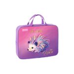 Папка текстильная с ручками 1 отделение, А4 Berlingo "Hedgehog", 350*265*80мм, текстиль, на молнии