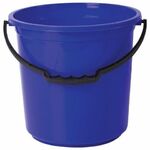 Ведро 12 л, без крышки, пластиковое, пищевое, с узором, цвет синий, мерная шкала, LAIMA, 603894