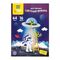 Цветная бумага мелованная А4, Мульти-Пульти, двустор., 64л., 16цв., на склейке, "Енот в космосе"