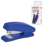 Степлер №24/6, 26/6 STAFF "Basic", до 20 листов, синий, 227406
