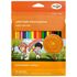 Карандаши цветные Гамма "Оранжевое солнце", 18цв. (6 классич. + 6 неон. + 6 пастельн.), заточен., картон, европодвес