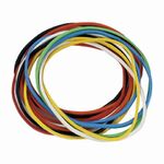 Резинки банковские универсальные диаметром 60 мм, BRAUBERG 10 кг, цветные, натуральный каучук, 440081