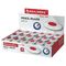 Ластик BRAUBERG "Oval PRO", 40х26х8 мм, овальный, красный пластиковый держатель, 229560