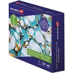 ЭБРУ набор для рисования на воде 7 цветов х 20 мл (40 картин), лоток А4, BRAUBERG ART, 664881