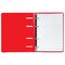 Тетрадь на кольцах А5 160х215 мм, 80 л., пластик, клетка, BRAUBERG, "Красный", 403252