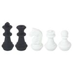 Ластики фигурные ЮНЛАНДИЯ "Шахматы" НАБОР 6 шт., черно-белые, 229593.