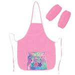 Фартук с нарукавниками для уроков труда ПИФАГОР, 1 карман, 44x55 см, "Radiant stars", 270924