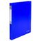 Папка на 2 кольцах BRAUBERG "Neon", 25 мм, внутренний карман, неоновая, синяя, до 170 листов, 0,7 мм, 227459