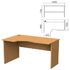 Стол письменный эргономичный "Монолит", 1400х900х750 мм, левый, цвет бук бавария, СМ5.1