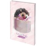 Блокнот МАЛЫЙ ФОРМАТ (110х147 мм), А6, 80 л., твёрдый, клетка, BRAUBERG KIDS, "Ёжик", 114442