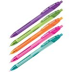 Ручка шариковая автоматическая Berlingo "Hyper X" синяя, 0,7мм, игольчатый стержень, корпус ассорти