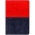 Обложка для паспорта OfficeSpace "Duo", кожа, красный+синий, тиснение фольгой