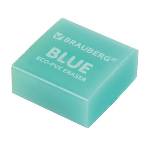 Ластик BRAUBERG "E-Color", 28х28х12 мм, цвет НЕОН ассорти, экологичный ПВХ, 228065