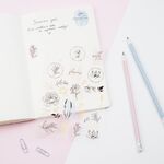 Наклейки ПВХ MESHU "Soul warmth", 10*21см, фольга, 28 наклеек, инд. уп., европодвес