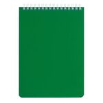 Блокнот А5 146х205 мм, 60 л., гребень, перфорация на отрыв, лакированный, BRAUBERG, Зеленый, 111272