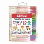 Ручки гелевые ПИФАГОР, НАБОР 30 ЦВЕТОВ, "ЭНИКИ-БЕНИКИ", линия письма 0,5 мм, 143825