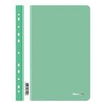 Папка-скоросшиватель пластик. перф. Berlingo, А4, 180мкм, зеленая