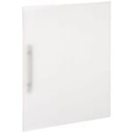 Папка на 2 кольцах OfficeSpace А4, 25мм, 400мкм, пластик, серая полупрозрачная