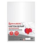Картон белый А4 МЕЛОВАННЫЙ (глянцевый), 10 листов, BRAUBERG, 200х290 мм, 128017