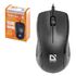 Мышь проводная DEFENDER Optimum MB-160, USB, 2 кнопки + 1 колесо-кнопка, оптическая, черная, 52160