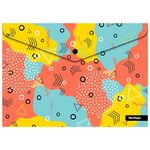 Папка-конверт на кнопке Berlingo "Memphis" А4, 180мкм, с рисунком