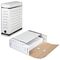 Короб архивный с клапаном А4 (260х325 мм), 100 мм, до 900 листов, плотный, микрогофрокартон, БЕЛЫЙ, BRAUBERG, 124848