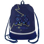 Мешок для обуви 1 отделение Berlingo "Virtual reality", 510*400мм, расшир. дно, светоотражающая лента, карман на молнии