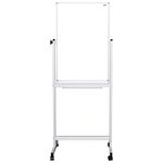 Доска магнитно-маркерная OfficeSpace, 90*60см, двустронняя, поворотная, мобильная, алюминиевый профиль