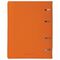 Тетрадь на кольцах А5 (180х220 мм), 120 листов, под кожу, клетка, BRAUBERG "Joy", оранжевый/светло-оранжевый, 129992