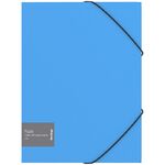 Папка на резинке Berlingo "Fuze" А4, 600мкм, голубая