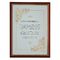 Рамка бизнес-класса 21х30 см, дерево, багет 16 мм, вишня с позолотой, стекло, 504110-А4