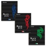 Тетрадь А5, 96 л., BRAUBERG, гребень, клетка, выборочный лак, "БЛЭК ДЖЭК", 401850