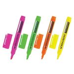 Набор текстовыделителей BRAUBERG 4 шт., АССОРТИ, "Energy Neon", линия 1-3 мм, 150486