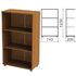 Шкаф (стеллаж) "Монолит", 740х390х1250 мм, 2 полки, цвет орех гварнери, ШМ51.3