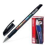 Ручка шариковая с грипом STABILO "Exam Grade", ЧЕРНАЯ, корпус черный, узел 0,8 мм, линия письма 0,4 мм, 588/G-46, 588G1046