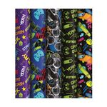 Упаковочная бумага глянц. 70*100см, ArtSpace "Яркие увлечения", 90г/м2, ассорти 5 дизайнов