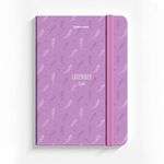 Блокнот с резинкой в клетку 96 л., МАЛЫЙ ФОРМАТ А6 (109х148 мм), твердая обложка, BRAUBERG, "Lavender", 113738