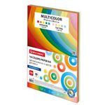 Бумага цветная 10 цветов BRAUBERG "MULTICOLOR", А4, 80 г/м2, 200 л. (10 цветов x 20 листов), 114209