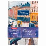 Блокнот А5 (143x210 мм), BRAUBERG VISTA "Edvard Munch", под кожу, гибкий, 80 л., 112060