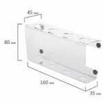 Держатель магнитный для 4 маркеров для доски (85х160 мм), прозрачный акрил, BRAUBERG, РОССИЯ, 235530