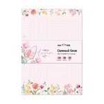 Сменный блок 80л., А5, MESHU "Field flowers", пленка т/у, в клетку