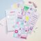 Набор бумажных наклеек MESHU "Grace" 5шт.