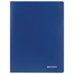 Папка 20 вкладышей BRAUBERG "Office", синяя, 0,5 мм, 222628