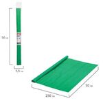 Бумага гофрированная/креповая, 32 г/м2, 50х250 см, зеленая, в рулоне, BRAUBERG, 112531