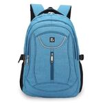 Рюкзак BRAUBERG HIGH SCHOOL универсальный, 3 отделения, "Скай", голубой, 46х31х18 см, 225517