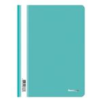 Папка-скоросшиватель пластик. Berlingo, А4, 180мкм, бирюзовая с прозр. верхом