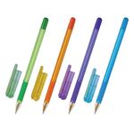 Ручка шариковая масляная с грипом MUNHWA "MC Gold LE", СИНЯЯ, корпус ассорти, узел 0,5 мм, MCL-02