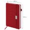 Ежедневник датированный 2024 А5 138x213 мм BRAUBERG "Control", под кожу, держатель для ручки, бордовый, 114917
