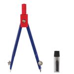 Готовальня ПИФАГОР, 2 предмета: циркуль металлический - 110 мм, грифель, пенал с подвесом, 210237